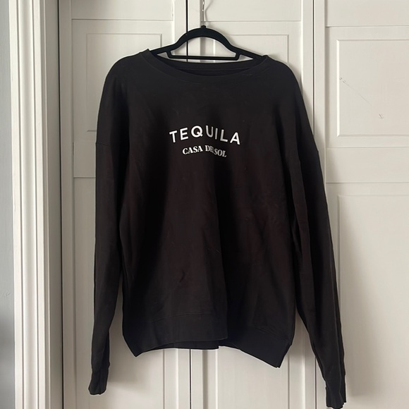 Tequila Casa Del Sol Black Sweatshirt Large - Picture 1 of 2